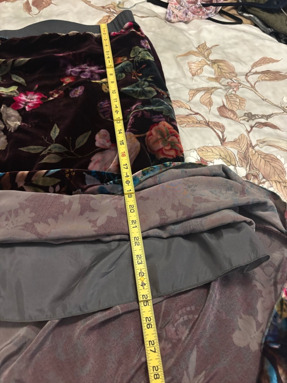 Johnny Was burnt out velvet look maxi skirt. Medium. - Picture 7 of 8